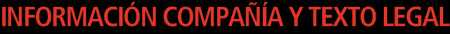 Informaci�n Compa��a y texto legal