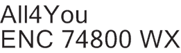 All4YouENC 74800 WX
