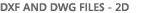 Dxf and dwg files - 2D