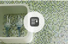 Colocar gresite en interior y exterior