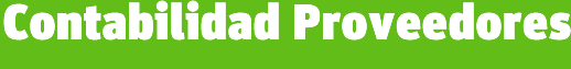 Contabilidad Proveedores