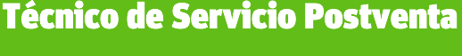 T&eacute;cnico de Servio Post Venta