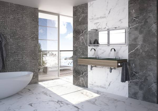 Los mármoles son tendencia-amb artic gris naxos blanco-Pamesa Cerámica- azulejo- cerámica- revestimiento- pavimento-ceramic tiles