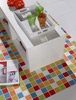 PVTO./FLOOR: ARCOIRIS BLANCO 31,6X31,6 - MALLA COLORES 31,6X31,6      