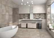 <p>
	RVTO / WALL / RVTM: THULE MARFIL 31,6 x 60 / THULE MOKA 31,6 x 60 / DEC. ORISSA 31,6 x 60 / MOLD. METAL BRONCE BRILLO 2 x 60</p>
<p>
	PVTO / FLOOR / SOL: THULE MOKA 45 x 45</p>