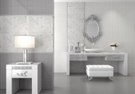 <p>
	RVTO./WALL/RVTM: WIN BLANCO 20X60 - WIN GRIS 20X60 - DEC. ROSAL PACK-2 BLANCO 40X60 - LIST. ALBATROS GRIS 3X60&nbsp;</p>
<p>
	PVTO./FLOOR/SOL: CREA MARENGO 31,6X31,6</p>
<p>
	&nbsp;</p>