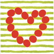 AGATHA CORAZON LINEAS, DEC - PISTACHO
