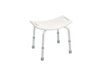 Silla de ducha con asa. Patas de aluminio altura regulable