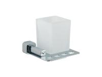 Portavaso pared cristal blanco