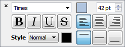 "Qt Quick Toolbar for text"