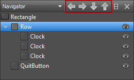 "Navigator arrow buttons"