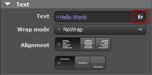 "Text properties"