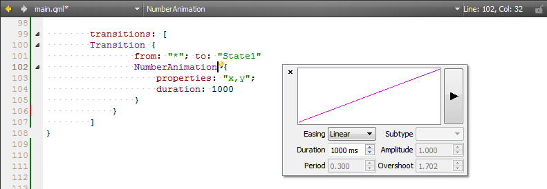 "Qt Quick toolbar for animation"