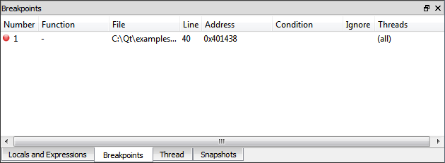 "Breakpoints view"