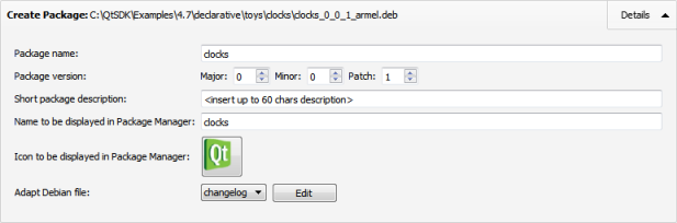 "Create installation package"