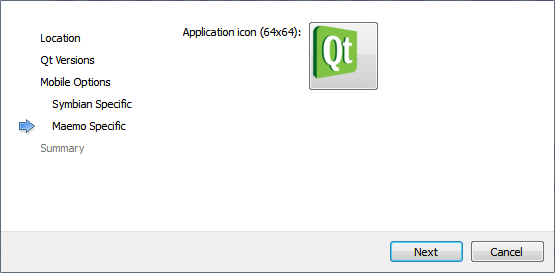 "Maemo Specific dialog"