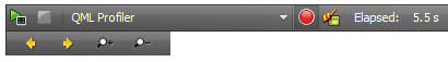 "QML Profiler toolbar"