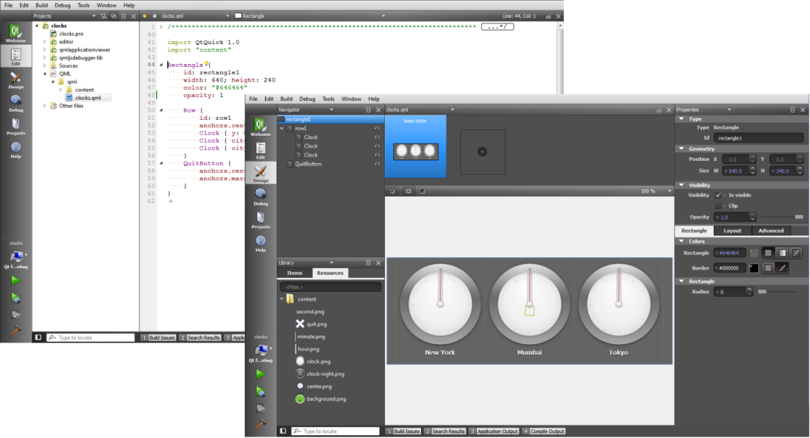 "Edit mode and Design mode"