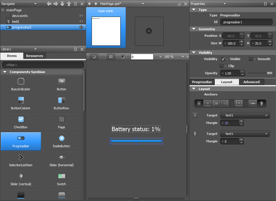 "Qt Quick Components for Symbian"