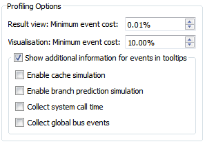 "Valgrind options"