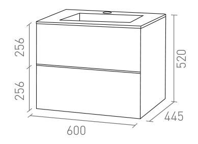 MUEBLE ASTER 60 BLANCO