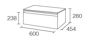 MUEBLE AQUA 60 ANTRAC.TAPA