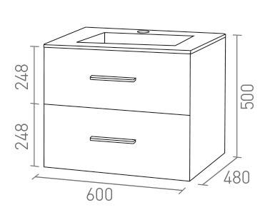 MUEBLE ADA 60 ANTRACITA