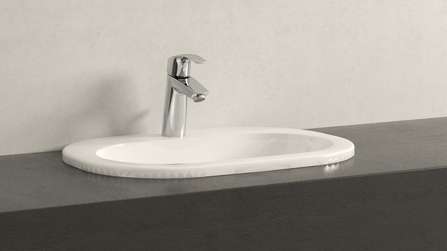 GROHE Eurosmart NEW M-TAMAÑO
+ Villeroy&Boch O.novo