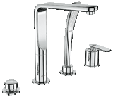  Combinación monomando
para baño y ducha 1/2" 19373 000