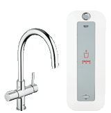 GROHE Red Duo Monomando de fregadero con 
Combi-boiler (8 litros) 30079 000