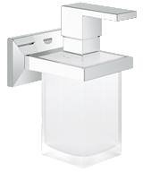 Allure Brilliant Soporte con dispensador 
de jabón de cristal satinado 40494 000