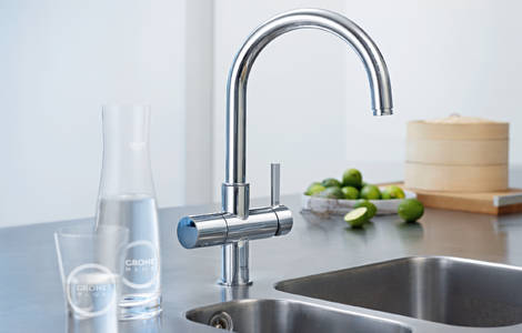 GROHE Blue® single-lever sink mixer with filter function