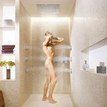 Grohtherm F Placa con triple llave de paso