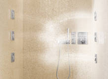 Grohtherm F Placa con triple llave de paso