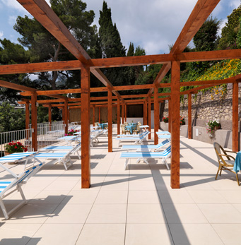 Solarium del hotel "Villa Brunella", Capri
