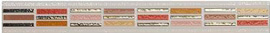 Revestimiento Cenefa Relieve Rojo