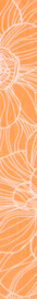 Revestimiento Cenefa Flor Dolce Naranja
