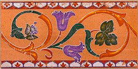Pavimento de gres Cenefa Ebro Teja