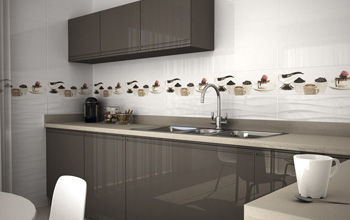 Ambiente Blancos con azulejo Decorado Cocina Caf�