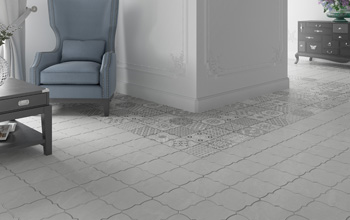 Ambiente Azulejo porcel�nico Carnaby Marble Gris
