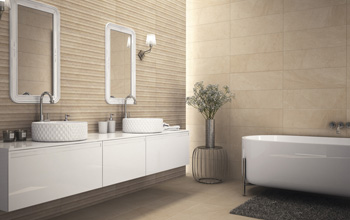 Ambiente Canad� con azulejos Canad� Duna Beige