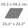 59,2 x 59,2 cm - 23,3 x 23,3 in