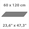 60 x 120 cm -2 3,6 x 47,24 in
