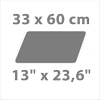 33 x 60 cm - 13 x 23,6 in