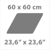 60 x 60 cm - 23,6 x 23,6 in