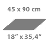 45 x 90 cm - 18 x 35,4 in