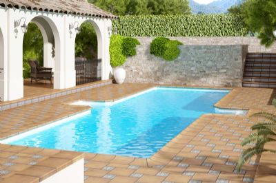 Aldonza. Borde de piscina. Base 31x31. Taco S2