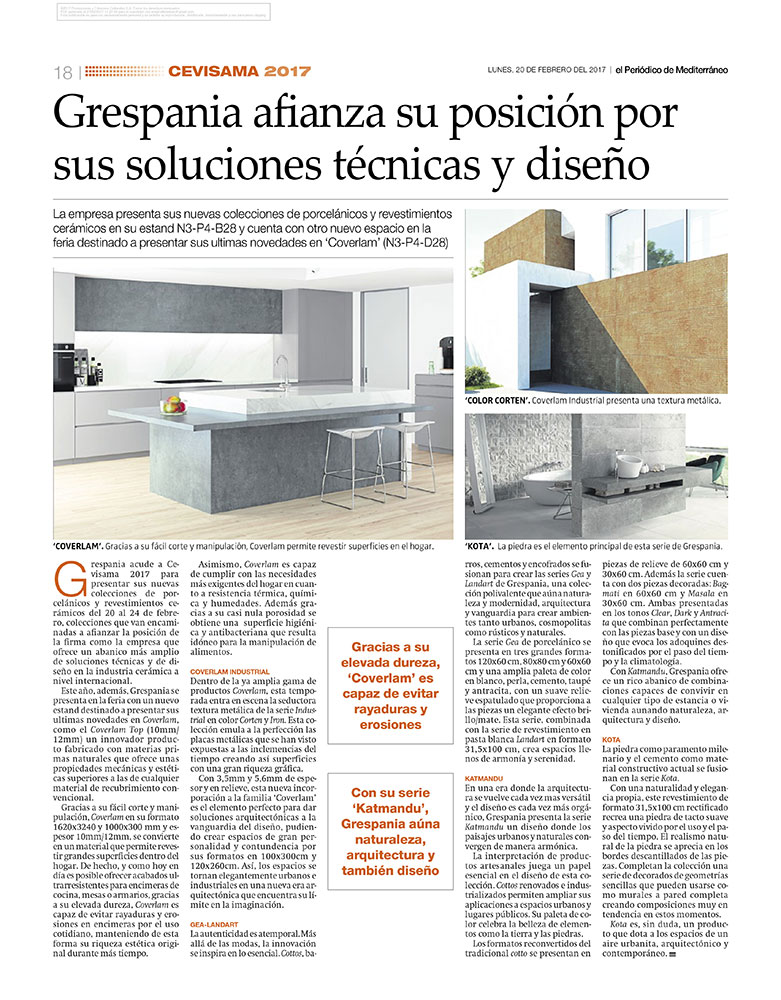 PERIODICO MEDITERRÁNEO CEVISAMA 2017
