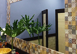 Banyo decorado con Milano