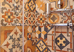 Detalle del revestimiento cuarto de baño